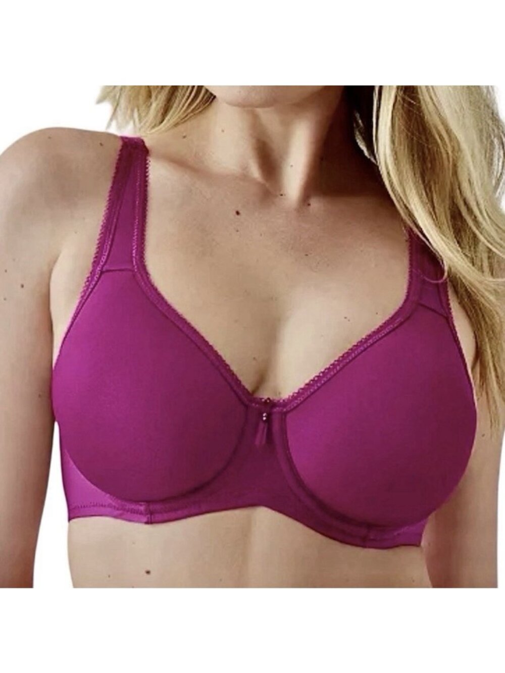 WACOAL Bra Size  40 DDD Full Figure Wire  Magenta  #855192 New